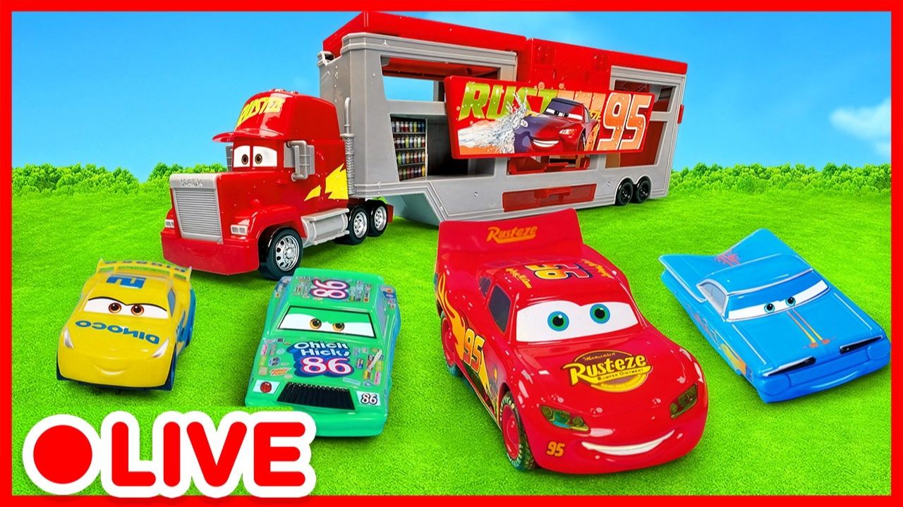 Давайте поиграем в игрушечные гонки с Disney Cars 🚗🏁 Молния Маккуин смотреть онлайн