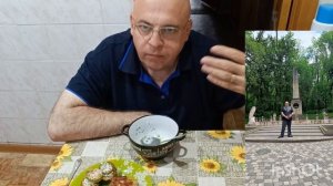 Мукбанг. Окрошка, котлеты и жареные кабачки. Место дуэли Лермонтова не место дуэли Лермонтова.