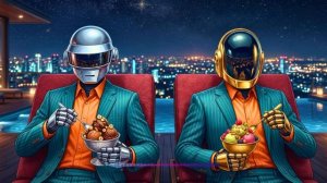 🍨 Daft Punk Night Treat Lounge ｜ Chill Disco, Synthwave, Chillwave, Electronic Funk Playlist