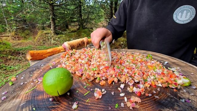 Кесадилья из свиной Грудинки, Приготовленная на Огне