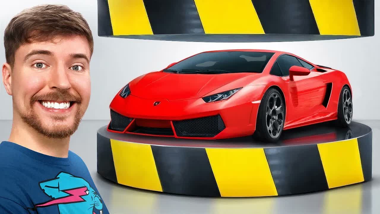 Гидравлический пресс против Lamborghini смотреть онлайн