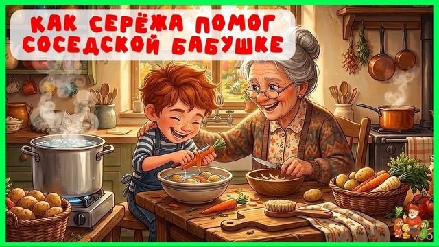 Как Серёжа помог соседской бабушке | аудиосказки | народные сказки | детские сказки онлайн | смотреть онлайн