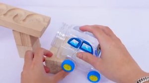 Marble Run Race HABA Slope Retro Makita Truck Excavator Garbage Truck Dump TruckAmbulances86