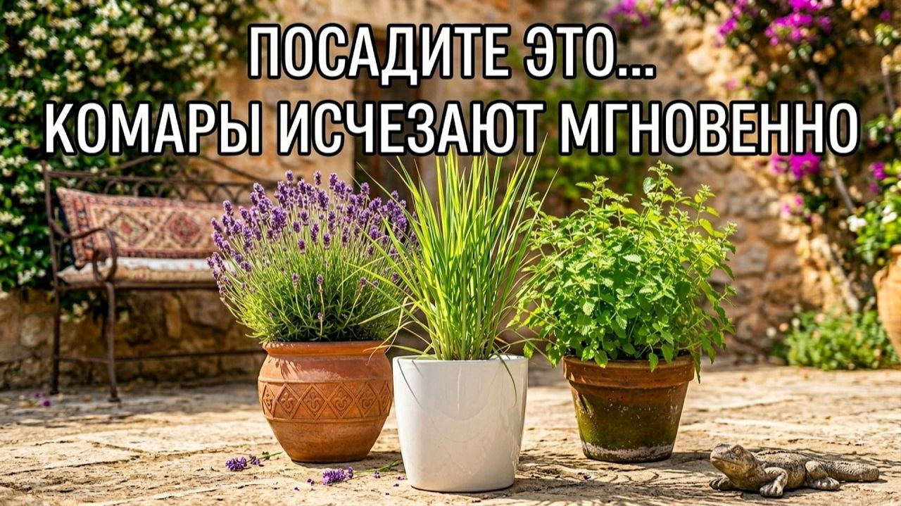 Посадите ЭТО у двери и комары исчезнут из вашего дома навсегда