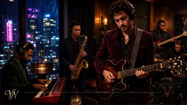 🌃 Neon Rain Session - High-Fidelity Modern Fusion Jazz ｜ 1 Hour Mix ✨