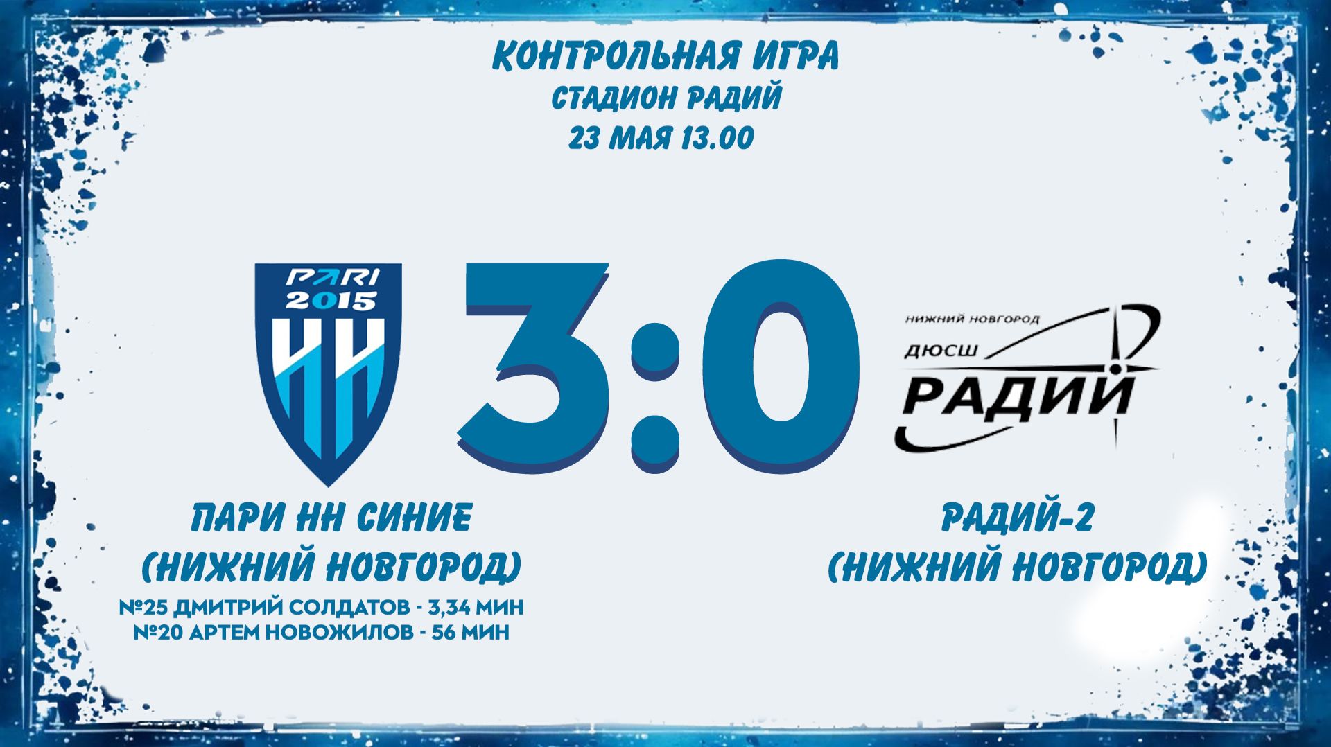 Пари НН Синие (Нижний Новгород) - Радий-2 (Нижний Новгород)