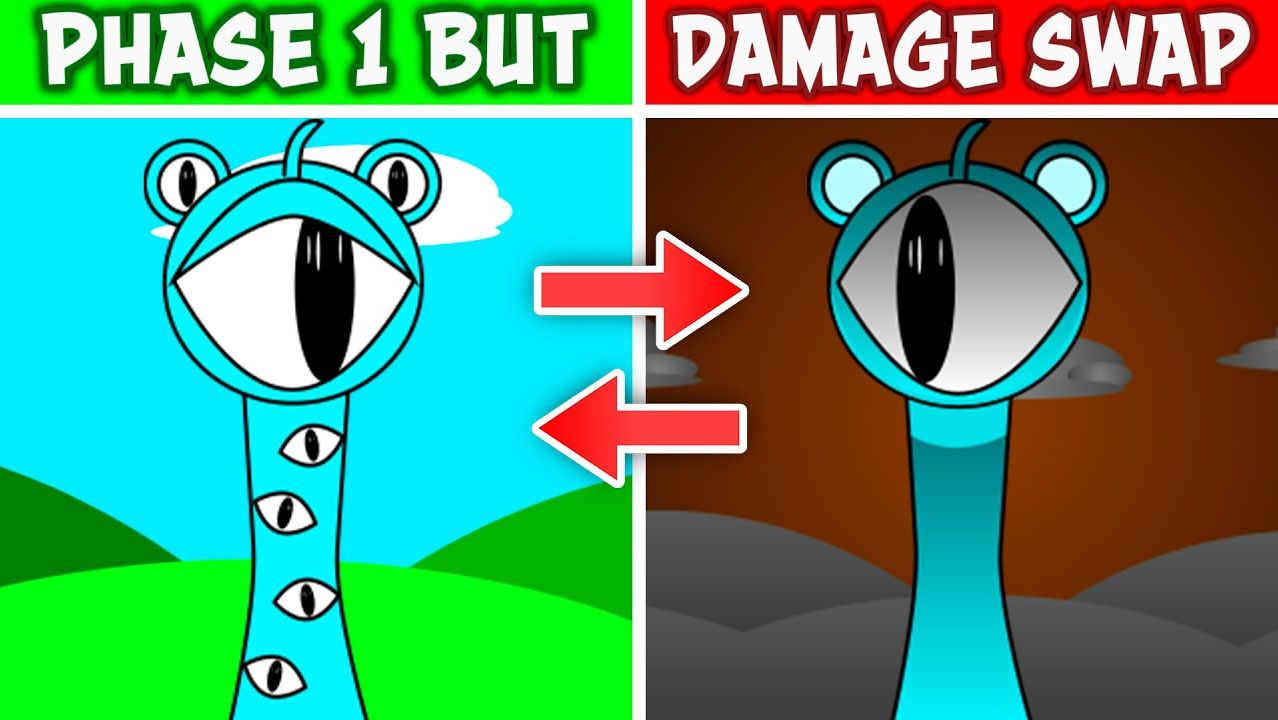 INCREDIBOX SPRUNKI: ФАЗА 1 НО DAMAGE SWAPPED 💥 VS АНТИ-СДВИГ! 🔀⚡ смотреть онлайн