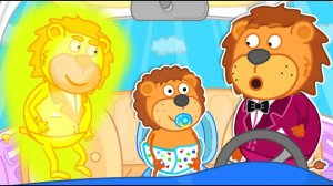 Lion Family на русском - Маша и Леопольд. Папа как малыш - Мультик для детей
