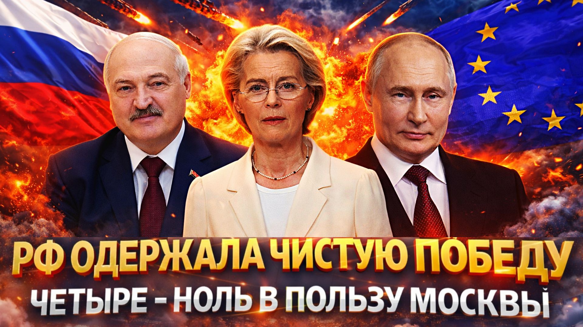 Четыре - ноль в пользу Москвы// Россия одержала чистую победу! Путин заставил Европу взять вилы смотреть онлайн