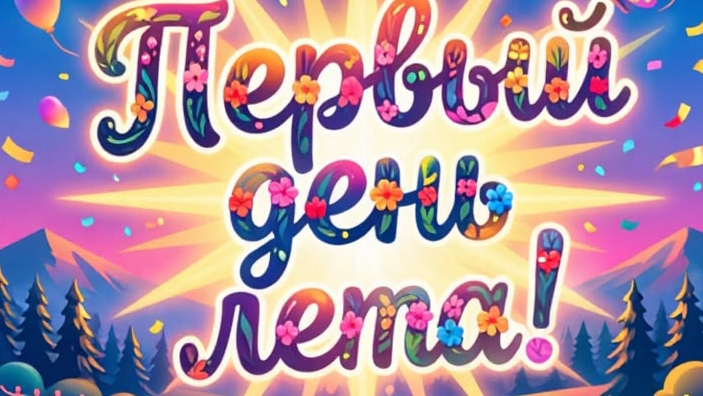 С 1 днём лета 🥳 и днём защиты детей 👧👦 поздравляю!!!