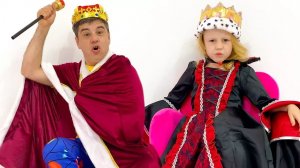 Nastya like a naughty princess
