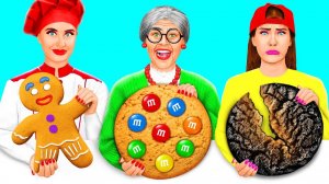 Я против Бабушки Кулинарный Челлендж Укрась Торт # Смешные Моменты от Fun Challenge