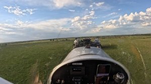 Самолет Пчелка-7 взлет.
