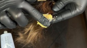 Если случился протек при сложном окрашивании