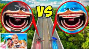 Мой дрон снял SHIN SONIC vs SHIN SHADOW SONIC в Реальной Жизни!
