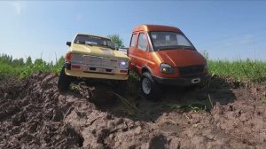 4runner против RC газели 4х4 на бездорожье