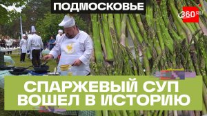 Наварили на рекорд: 222 кг крем-супа приготовили на фестивале спаржи