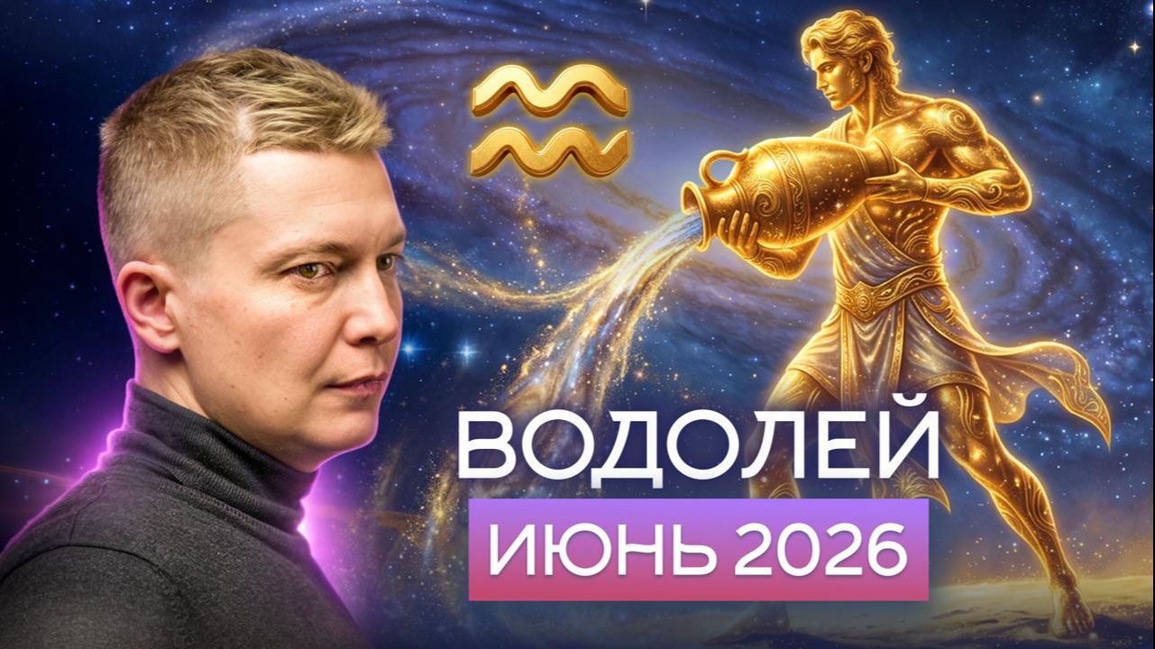 Водолей Июнь 2026. Дайте себе передышку! Душевный гороскоп Павел Чудинов