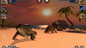 Просто сражаюсь чтобы ждать, « Я играю в Jurassic world the Game»