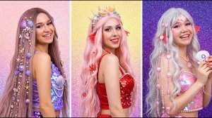 ФИОЛЕТОВЫЕ, КРАСНЫЕ и РОЗОВЫЕ Русалки 💎 ЛУЧШИЕ преображения русалок своими руками