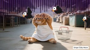 Мама-кошка отвлеклась на рынке и пропустила любимое лакомство Джинджер, но сделала все правильно 🐱