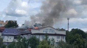 Пожар в жилом доме в Звенигороде