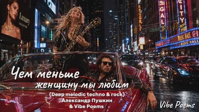 Чем меньше женщину мы любим (Deep Melodic Techno & Rock) Александр Пушкин & Vibe Poems
