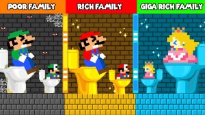 DOKI МАРИО: МАРИО, ПИЧ И ЛУИДЖИ СЕМЬЯ БОГАТЫЙ VS БЕДНЫЙ VS ГИГА БОГАТЫЙ ЧЕЛЛЕНДЖ | АНИМАЦИЯ