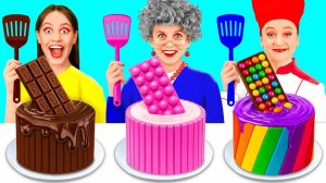 Я против Бабушки Кулинарный Челлендж Укрась Торт # Съедобная Битва от 4Teen Challenge