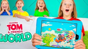 Nastya plays Talking Tom & Friends： World