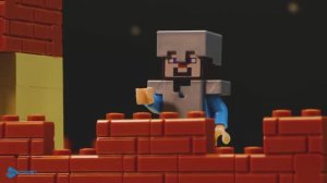 Строительство четырехцветного дома Lego Minecraft