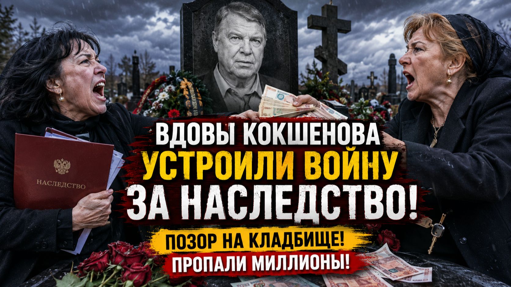 ВДОВЫ КОКШЕНОВА УСТРОИЛИ ВОЙНУ ЗА НАСЛЕДСТВО! Позор на Кладбище и Пропавшие Миллионы!