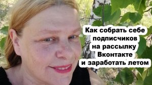 как собрать себе подписчиков и заработать летом