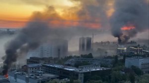 Утро в Киеве после массированной ночной атаки.