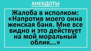 Напротив моего окна женская баня. Мне всё видно и это... | Анекдоты смешные | Юмор