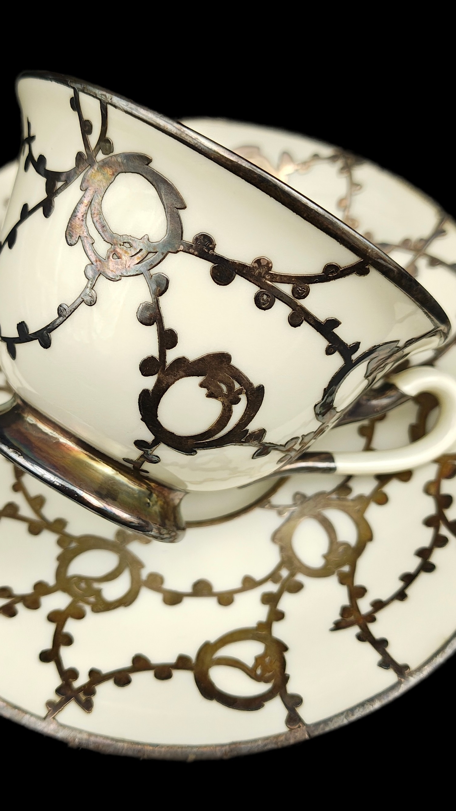 Чашка с блюдцем Silver Overlay Rosenthal / 27526.