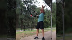 TRX Squat + 1 arm row + 1 arm KB_DB press | Тяга-жим в ТРХ с приседом