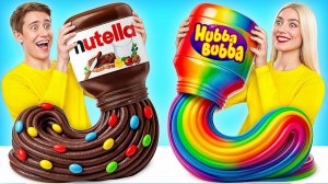 Жевательная Резинка vs Шоколадная Еда Челлендж # Удивительные Лайфхаки и Хитрости Multi DO Challenge