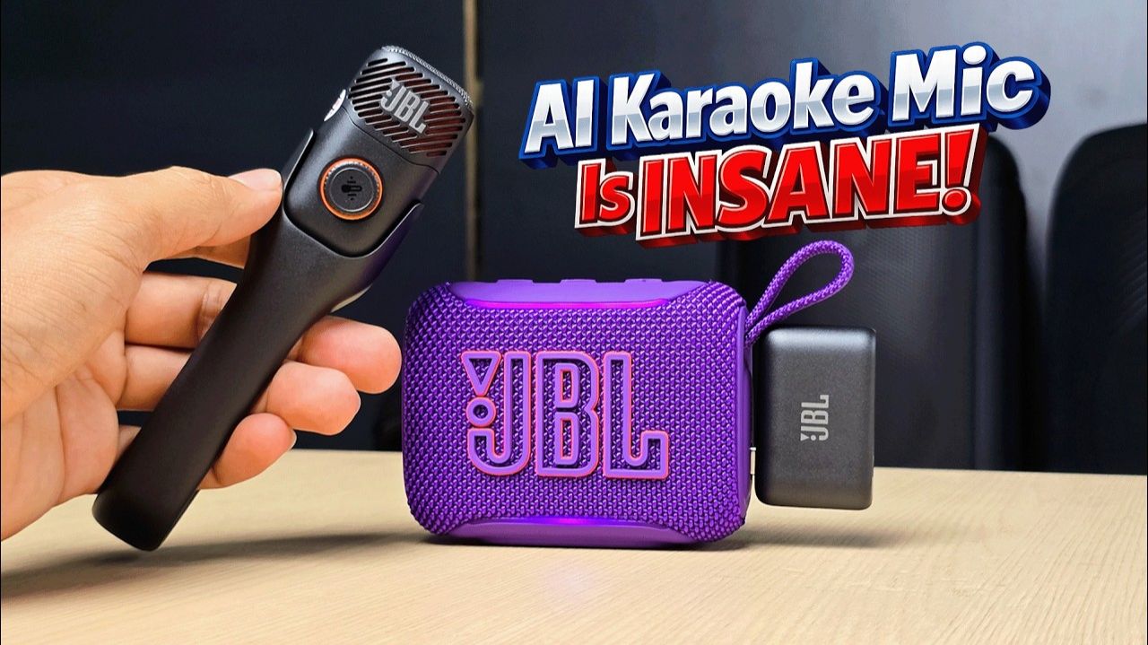 Микрофон с функцией подавления вокала с помощью ИИ! JBL EasySing Mic Mini 🎤 смотреть онлайн