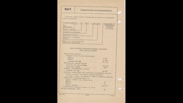 МБГЧ - конденсаторы металлобумажные