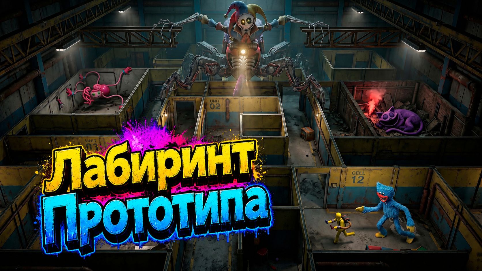 Что же задумал Прототип? лёгкий анализ Poppy Playtime от RidSeths и Buggy Huggy (русский дубляж)
