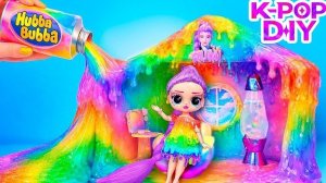 Картонный, Слаймово-радужный и Золотой Дом для Хантрикс! 12 DIY поделок для кукол L.O.L.