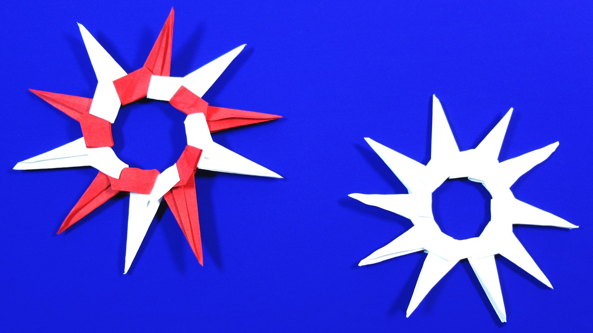 Как сделать сюрикен из бумаги  Оригами сюрикен из бумаги ⭐ How To Make A Paper Ninja Star Shuriken