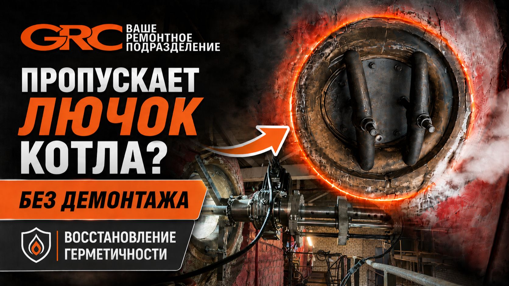 Восстановление герметичности привалочной поверхности без демонтажа барабана