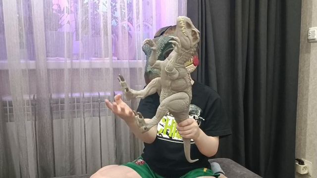 Индоминус Рекс Jurassic World с зелёным горлом 🦖💥🔥