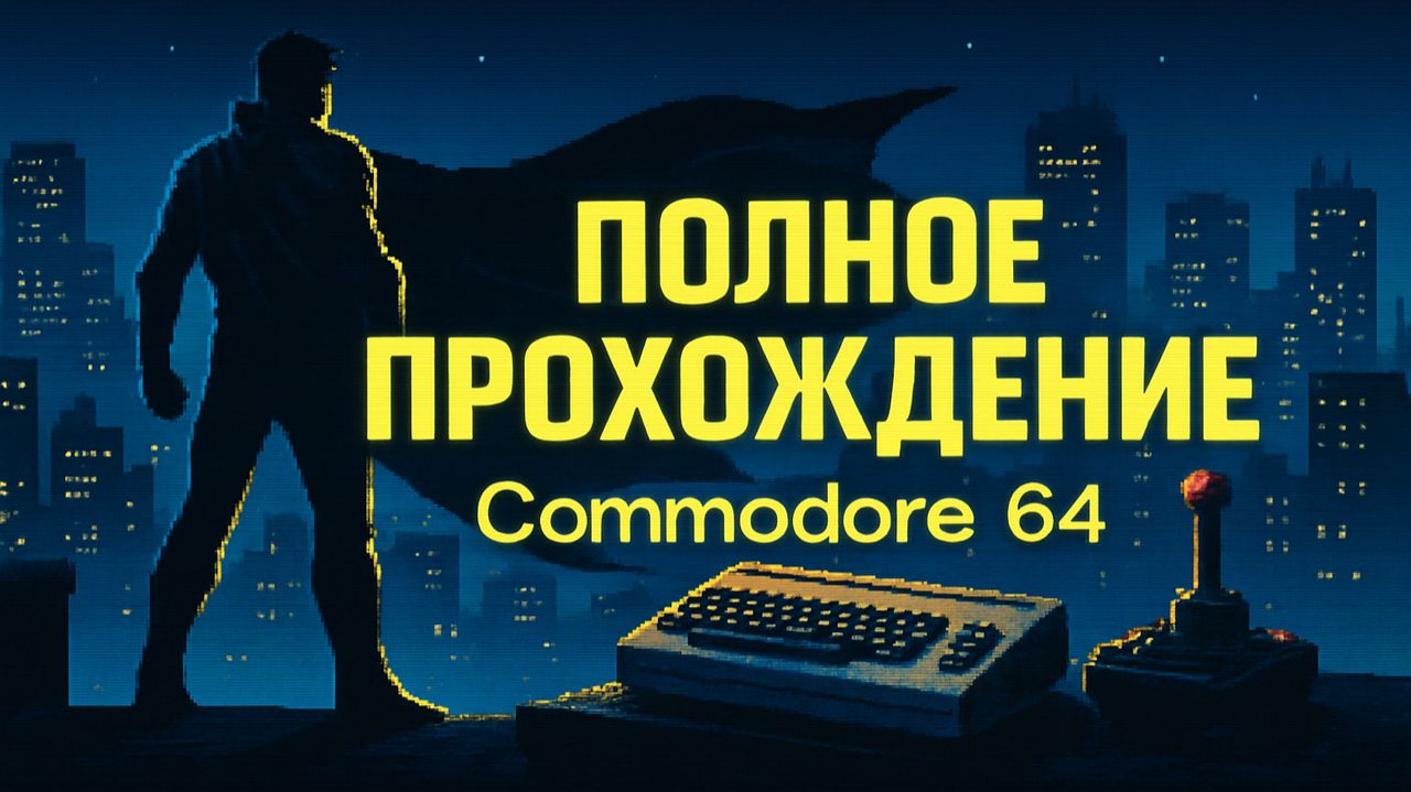Batman: The Movie (Commodore 64) — полное прохождение | C64 ретро-геймплей смотреть онлайн