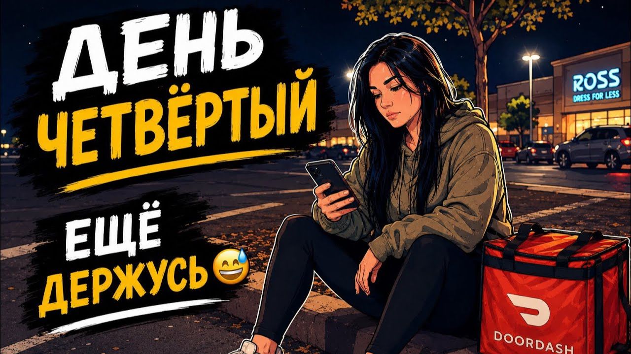 КАК ВЫЖИВАЮТ РУССКОЯЗЫЧНЫЕ НА ЗАГНИВАЮЩЕМ ЗАПАДЕ :🚗 Работа на доставке в США  День 4 из 7