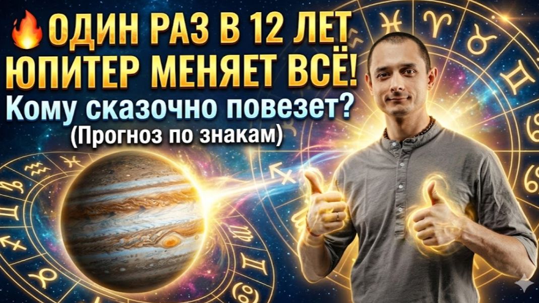 🔥 ОДИН РАЗ В 12 ЛЕТ: Юпитер меняет всё! Кому сказочно повезет? (Прогноз по знакам) смотреть онлайн