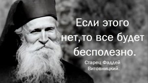 Мы маленькие и слабые, просите помощи. Старец Фаддей Витовницкий.
