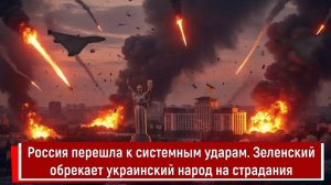 Россия перешла к системным ударам. Зеленский обрекает украинский народ на страдания